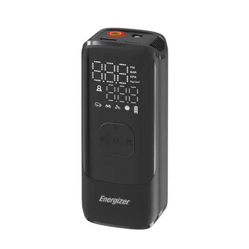 Energizer High-Performance Tire Inflator with 150 PSI Max Pressure & USB-A Output PAC4000