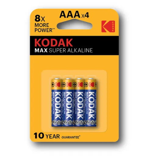 Kodak Max Alkaline AAA 4-pack