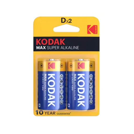 Kodak Alkaline MAX D2 Blister pack of 2 units