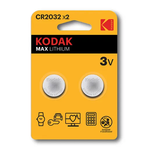 Kodak Max Lithium CR-2032 2-pack