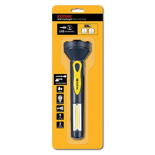 Kodak LED Flashlight Work 120 USB