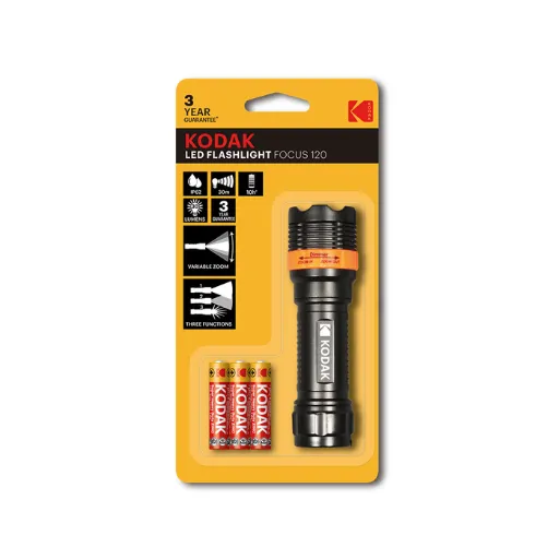 Kodak LED Flashlight Focus 120 Lumens *
