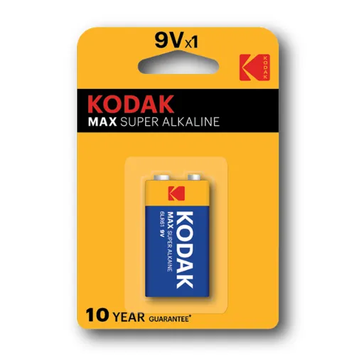 Kodak Max Alkaline Battery 9V 1-pack